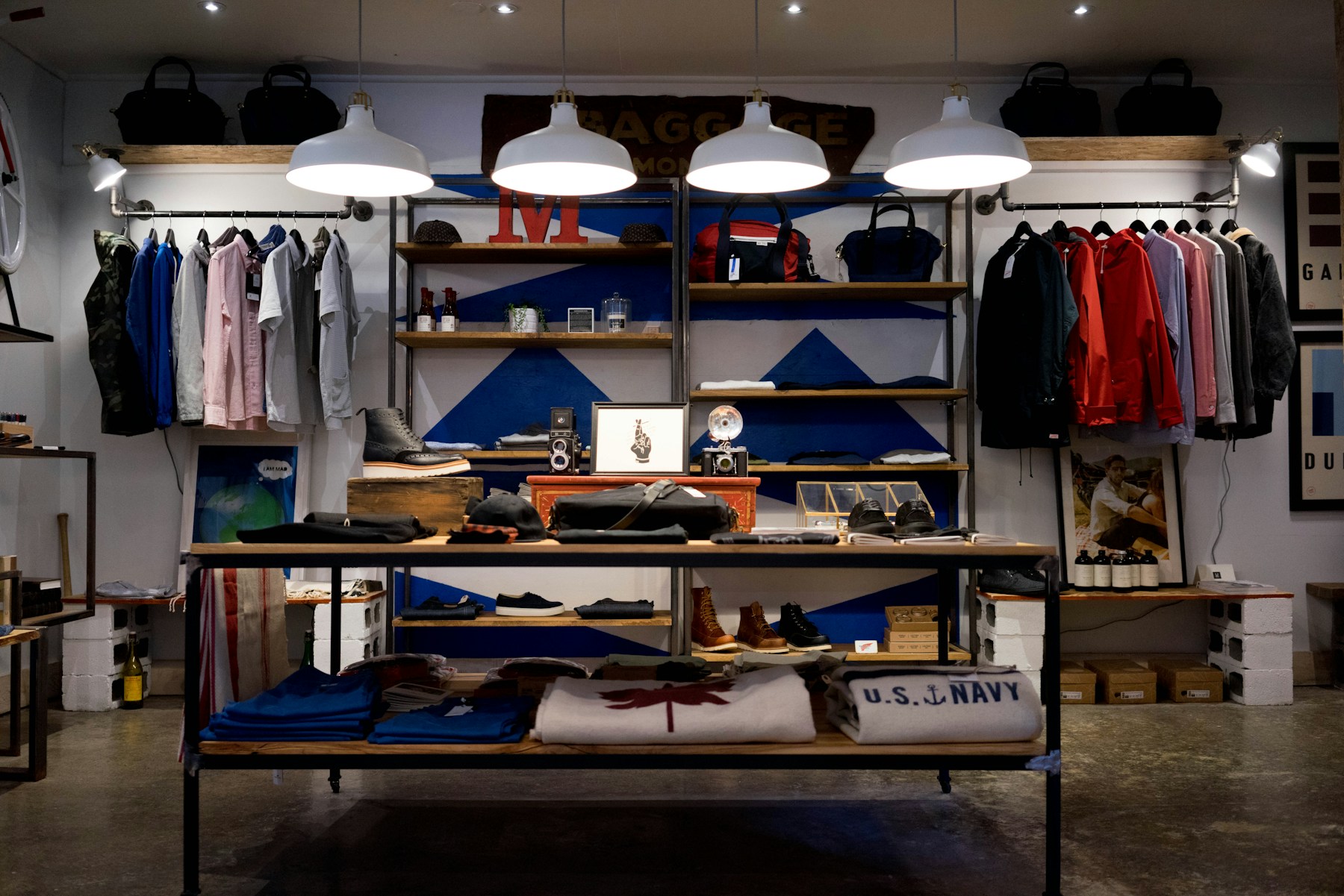 Light-filled fashion boutique with a curated clothing collection